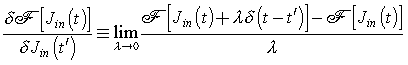 Limit of an impulse-variation