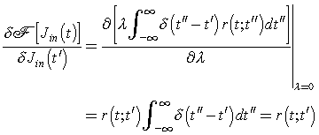 Derivative = Response to impulses