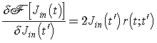 Derivative = Twice the response to impulses times a function