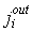 Element of an output vector