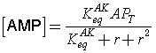 Concentration of AMP