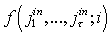 Function of the input