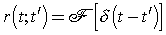 Response to impulses as a functional