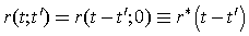 Time-invariance condition