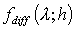 Finite-difference formula
