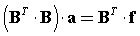 Normal equations