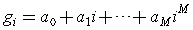 Polynomial in i