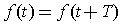 Periodicity condition