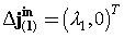 Discrete delta at time 1