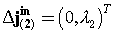 Discrete delta at time 2